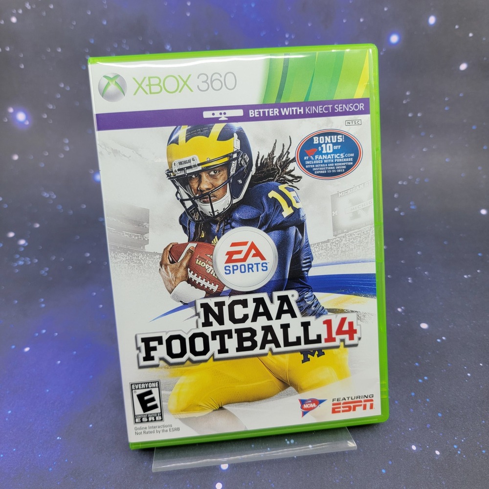 EA Sports NCAA Football 14 Xbox 360 Video Game Denard Robinson Cover No Manual B